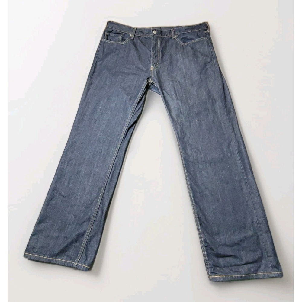 Levi's Men's 559 Relaxed Straight Jeans 42x32 Dark Wash 100% Cotton Denim